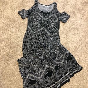 NY&C cold shoulder maxi dress